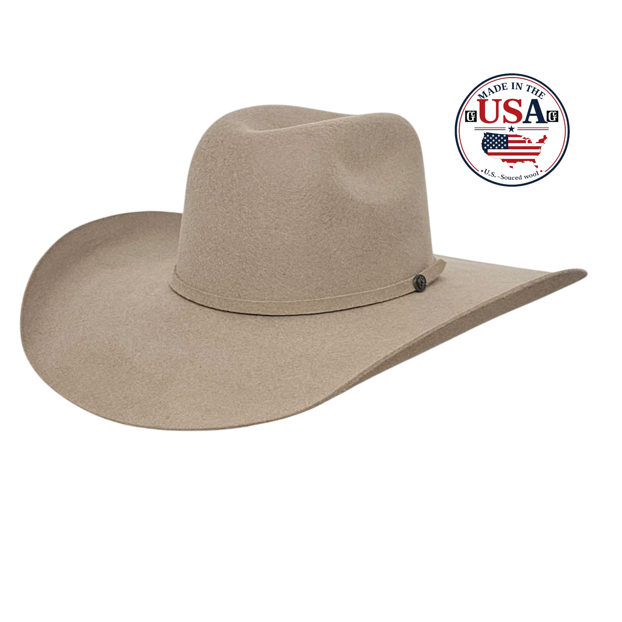 Big Sky Chestnut 5X Wool USA Cowboy Hat
