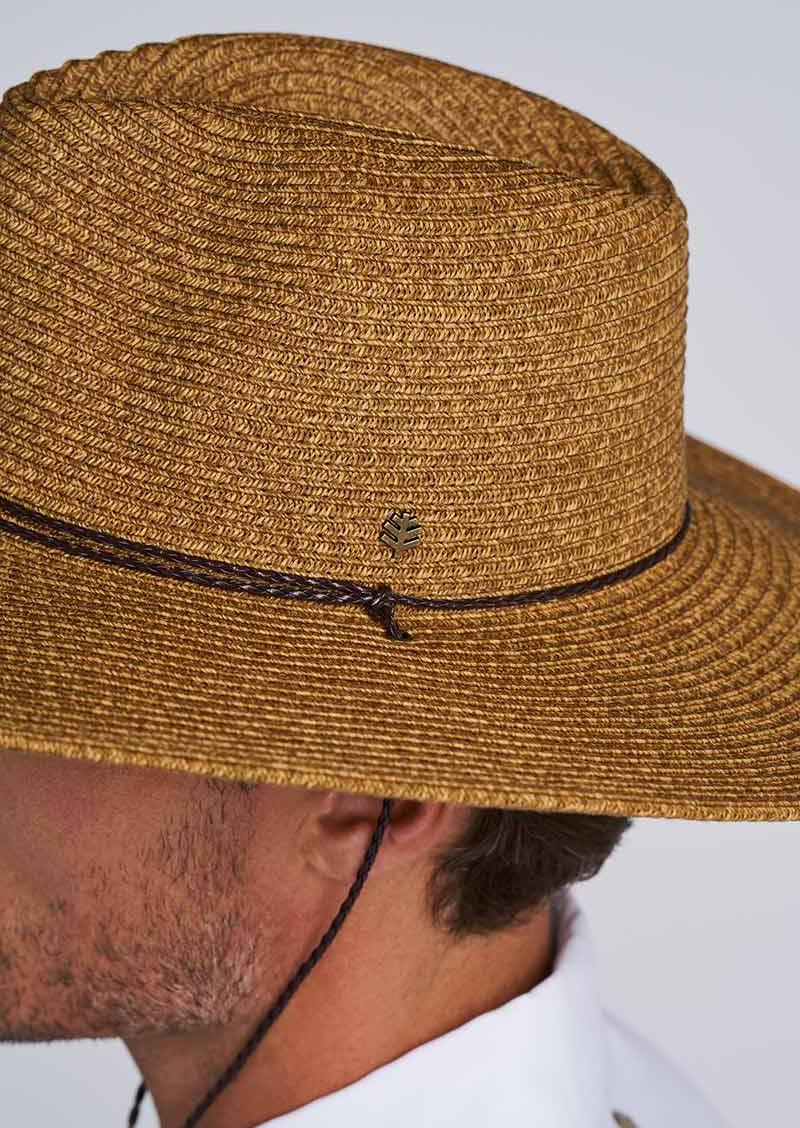 Comber Wide Brim Braided Sun Hat | Brown - Image 8
