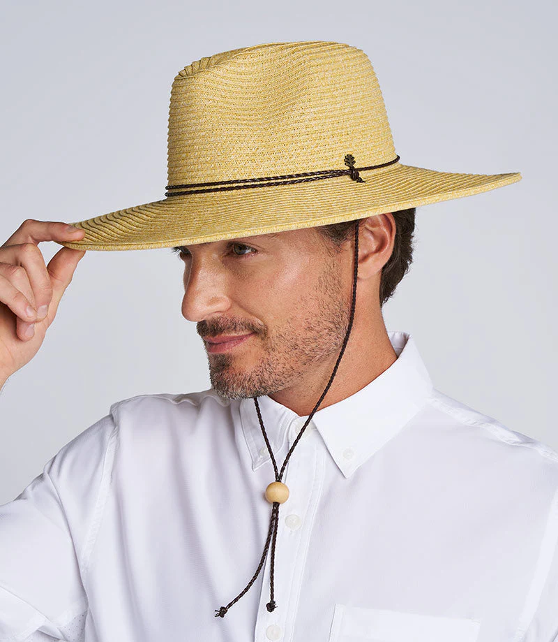 Comber Wide Brim Braided Sun Hat | Natural - Image 6