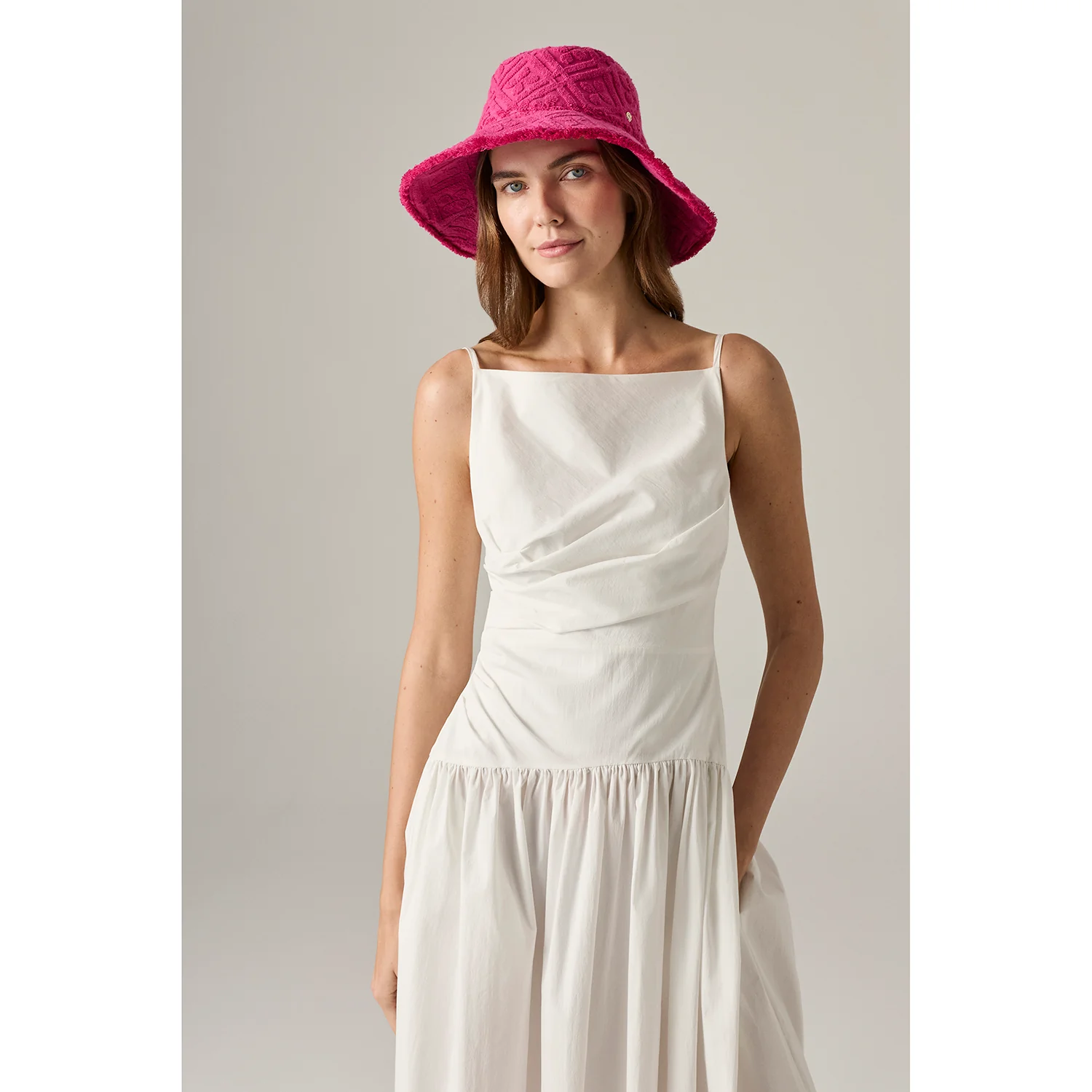 Cintia Cotton Towelling Bucket - Image 4