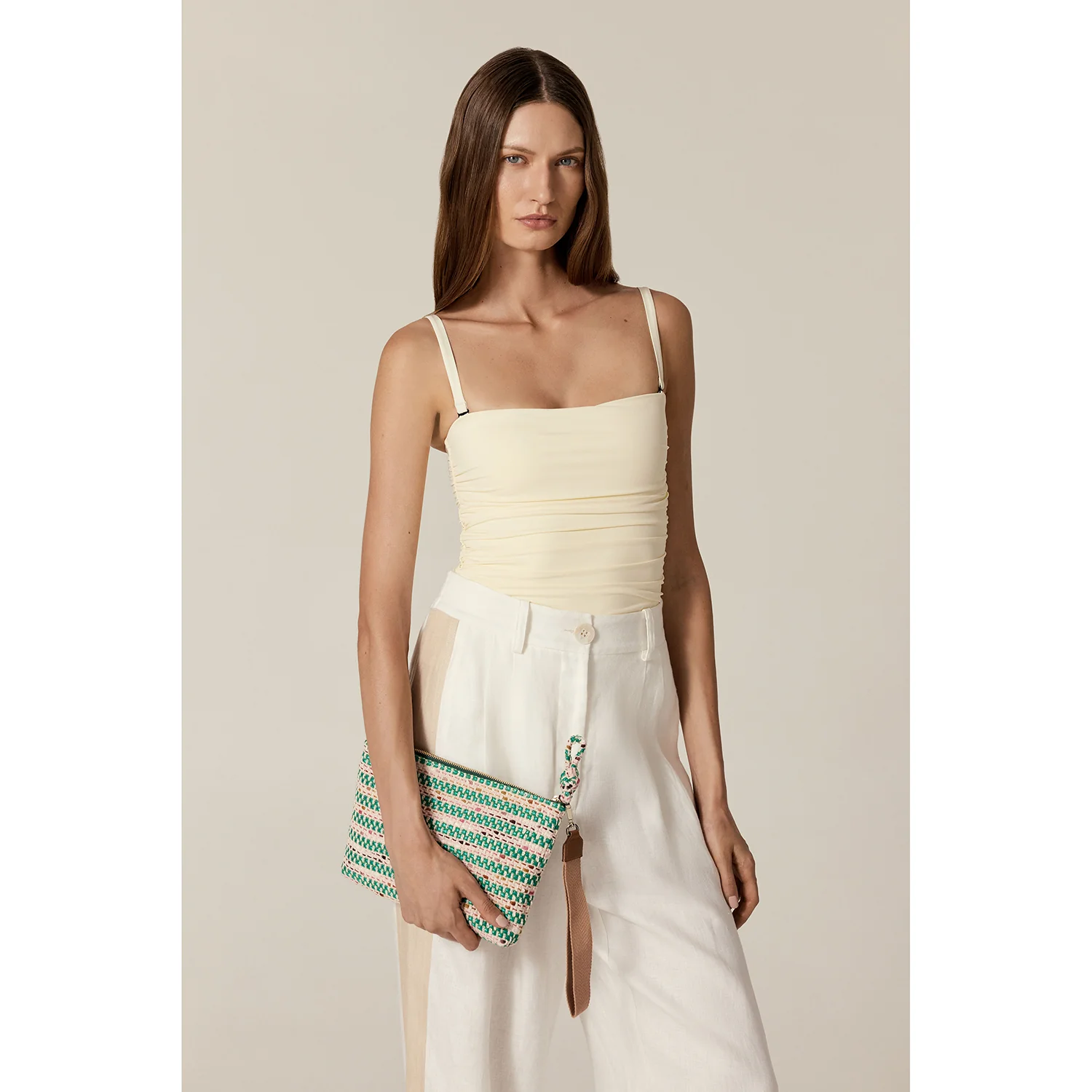 Dayani Boucle Stripe Pouch