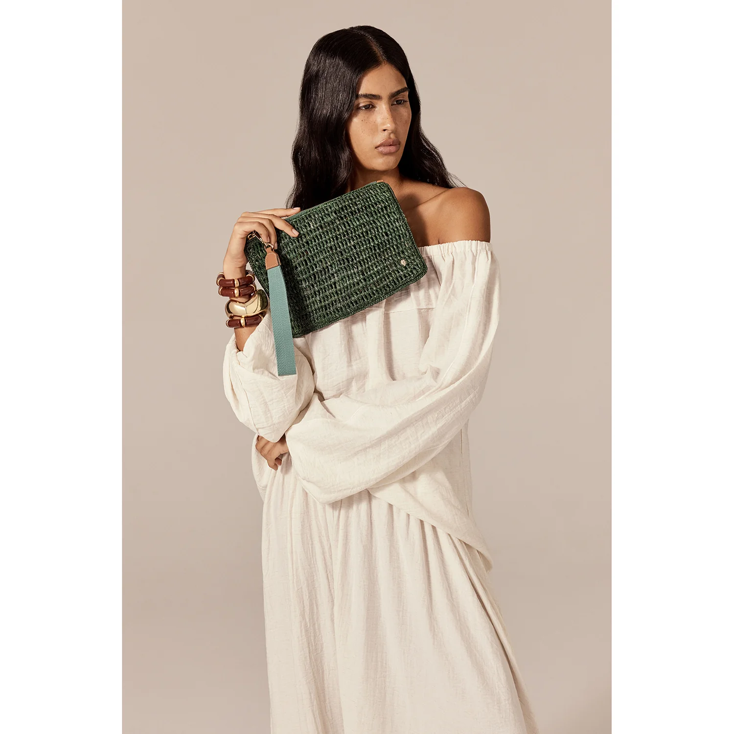Dayani Raffia Crochet Pouch - Image 4