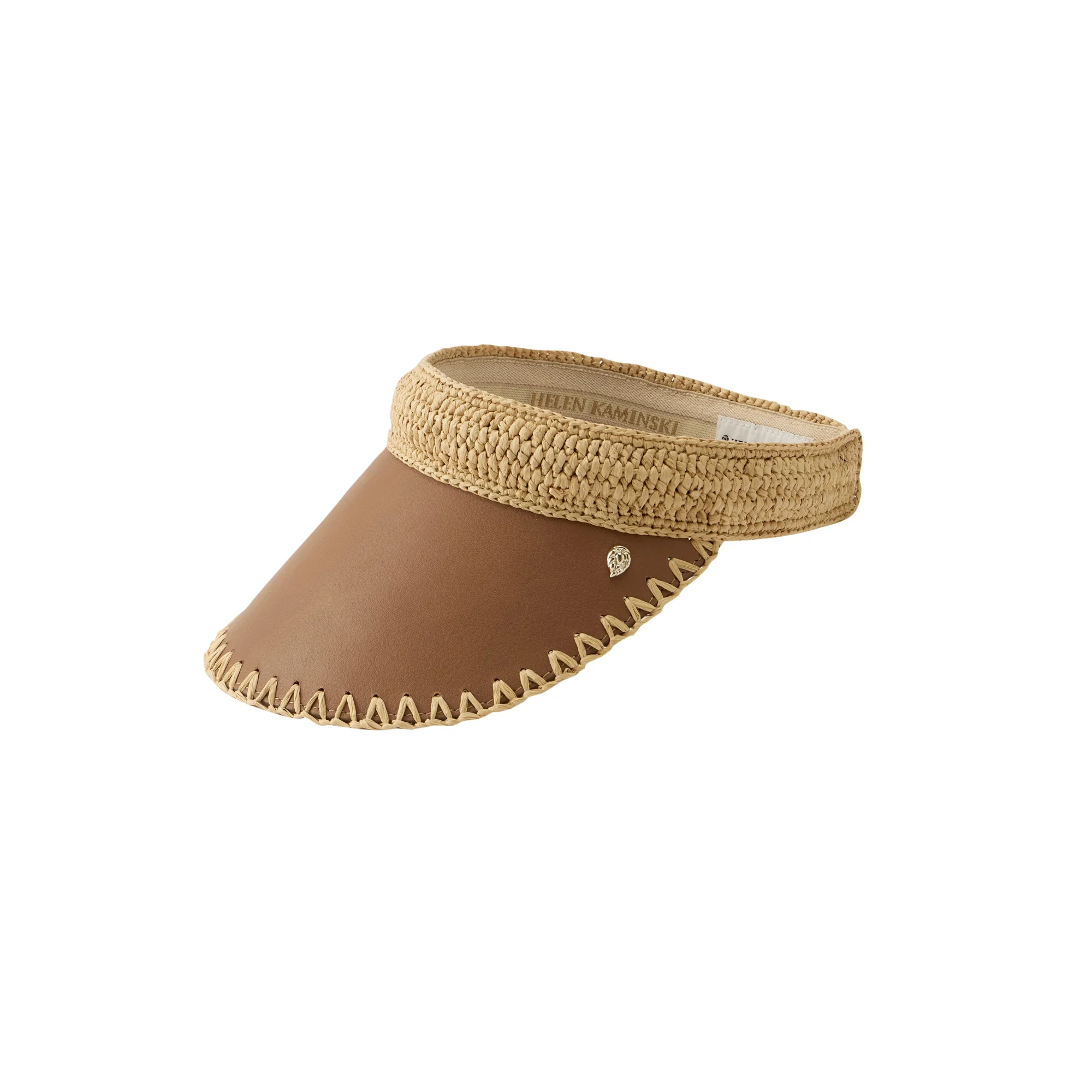 Deja Raffia Crochet Visor - Image 2