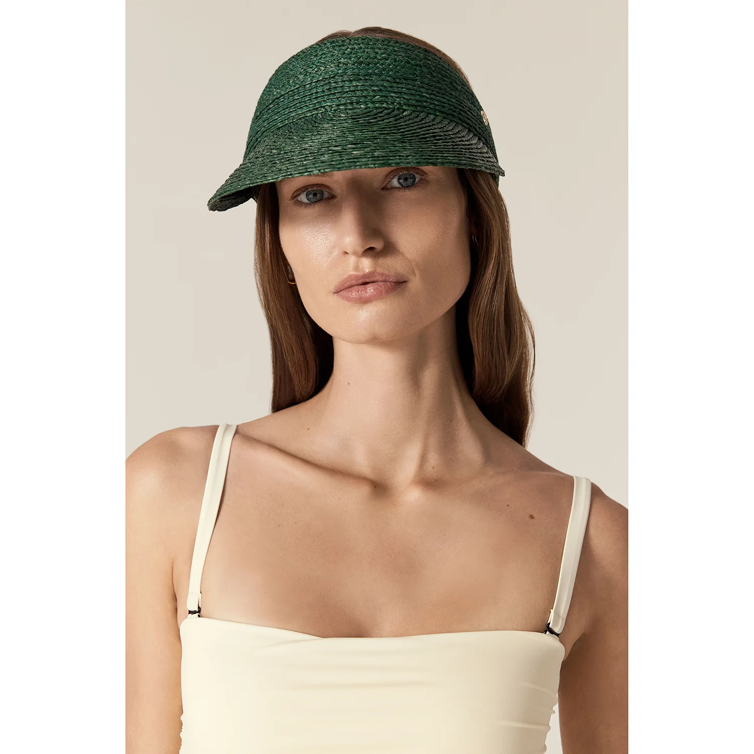 Kenna Raffia Braid Visor - Image 8