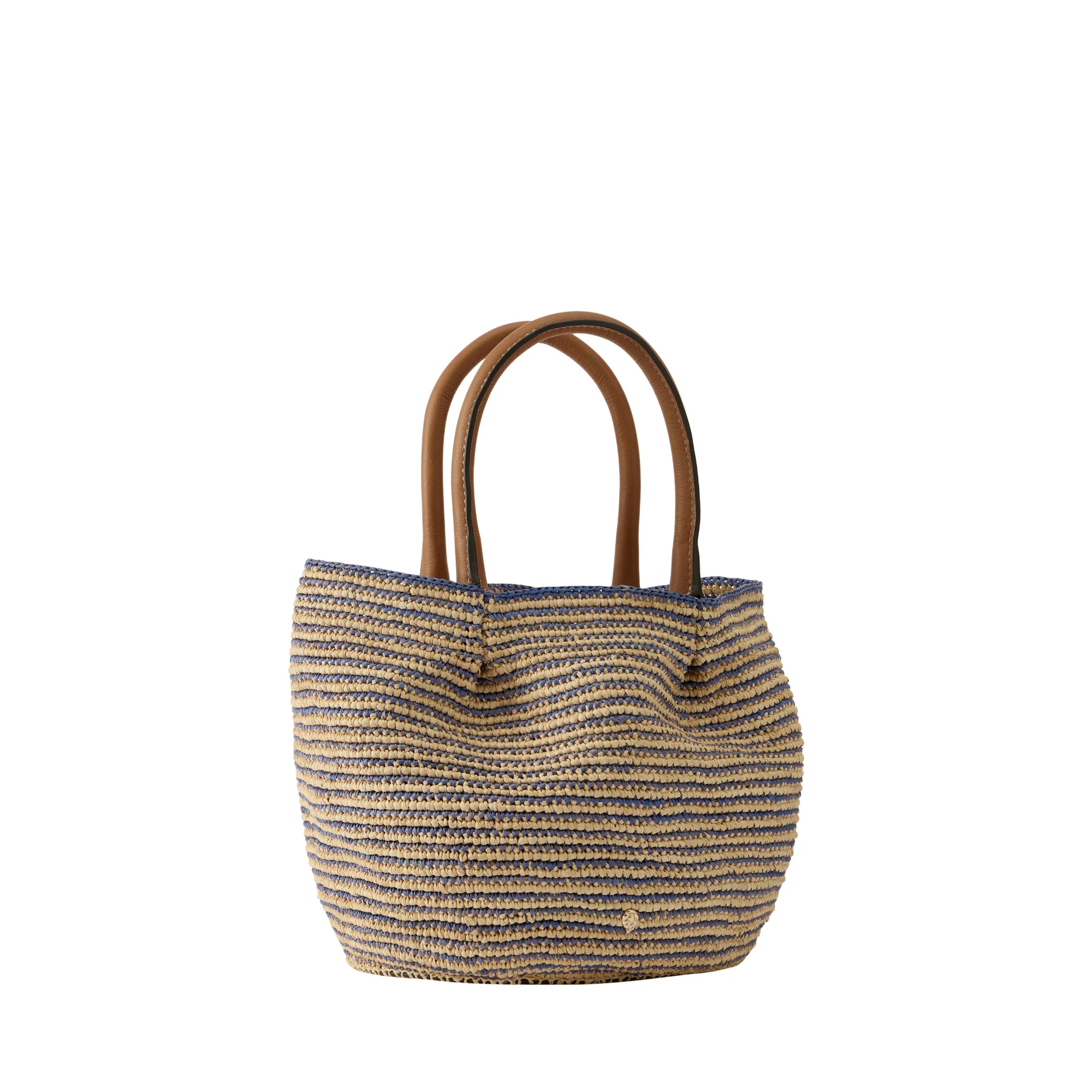 Lalith Raffia Stripe Basket - Image 2