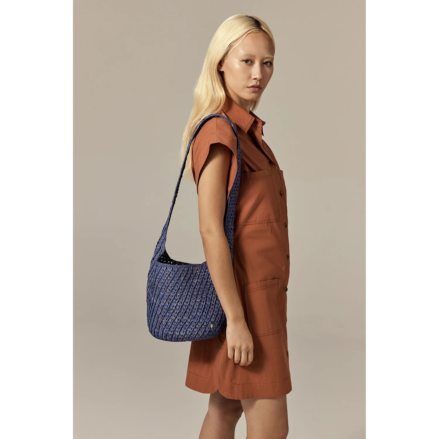 Lani Raffia Crochet Small Sac - Image 4