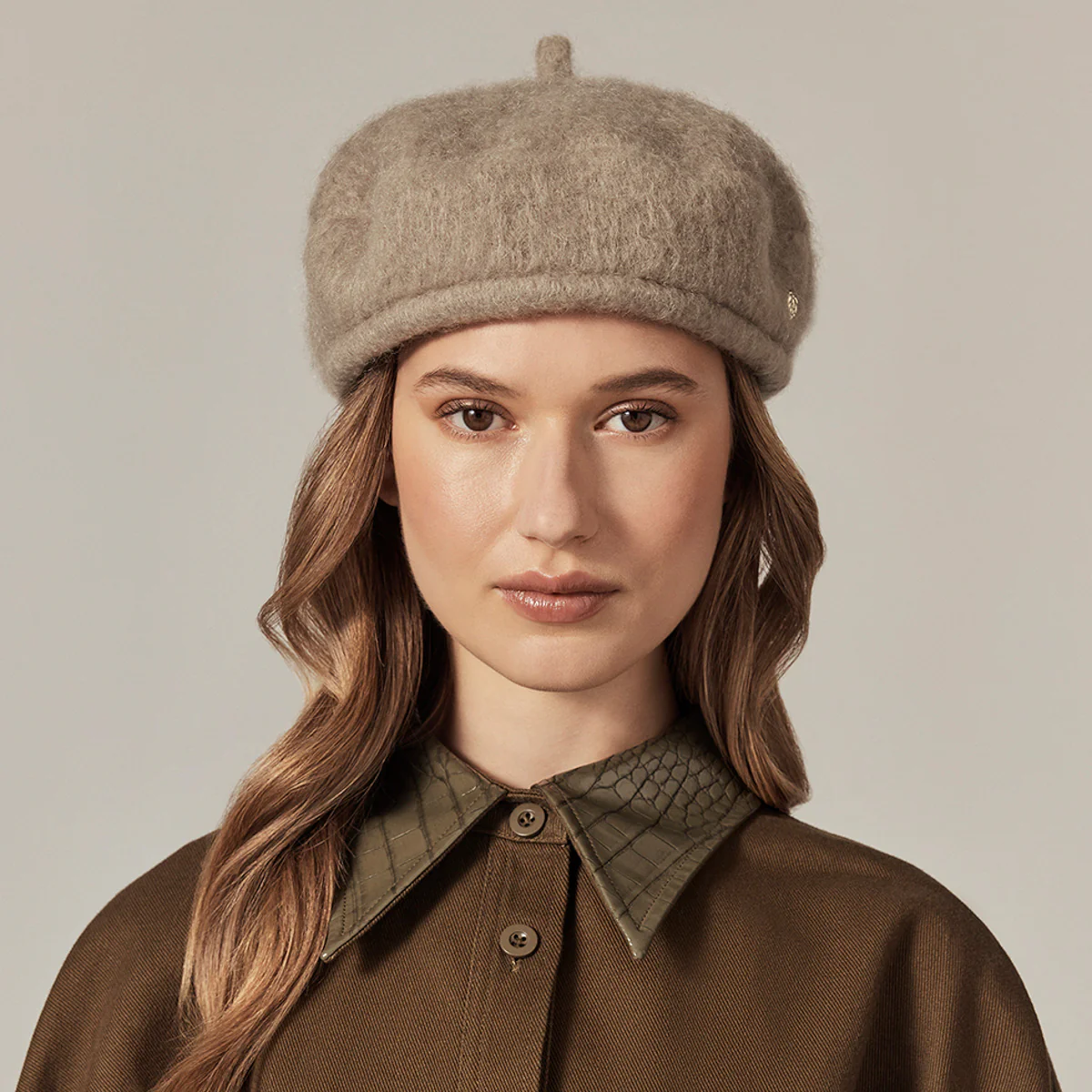 Louella Mohair Blend Beret - Image 7