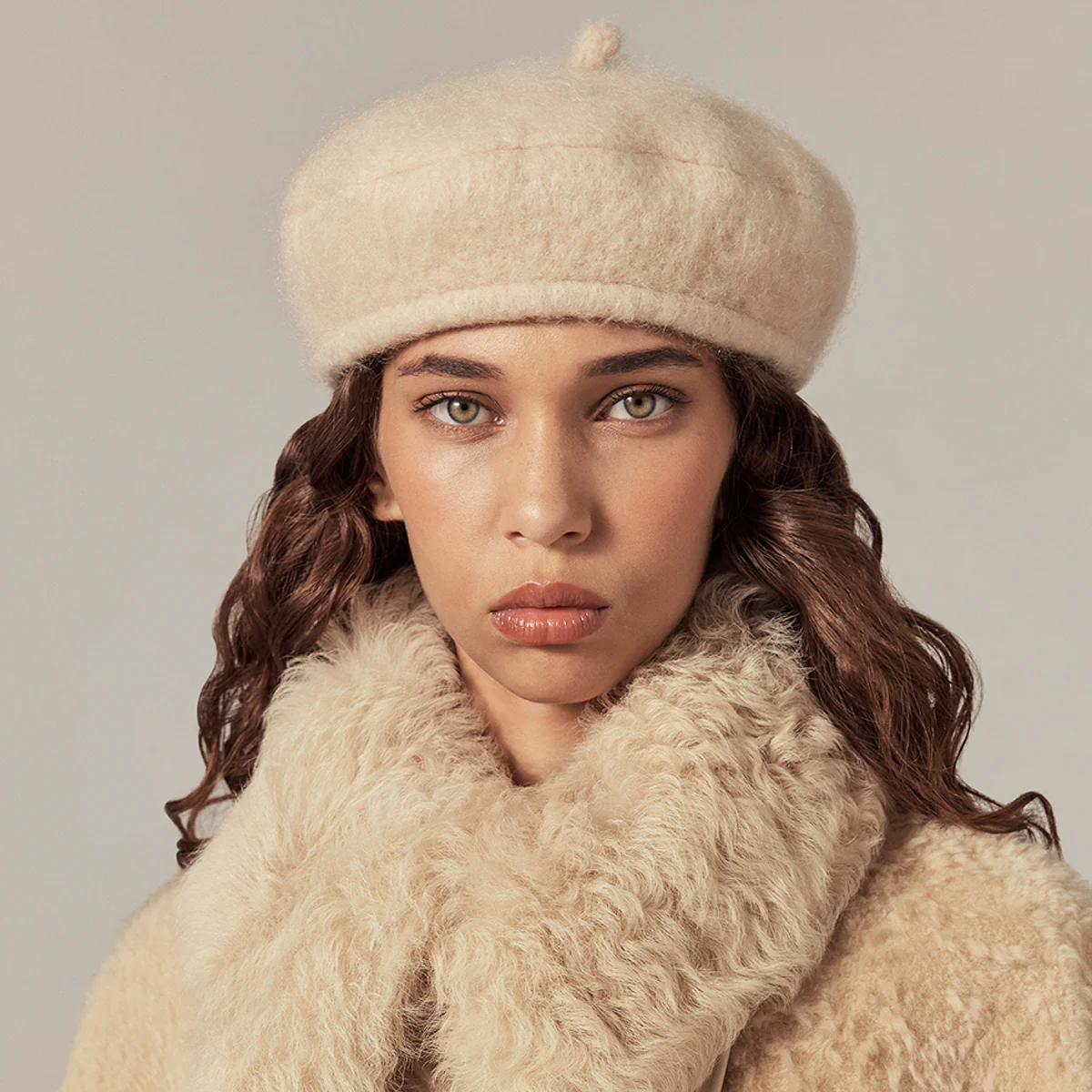 Louella Mohair Blend Beret - Image 8