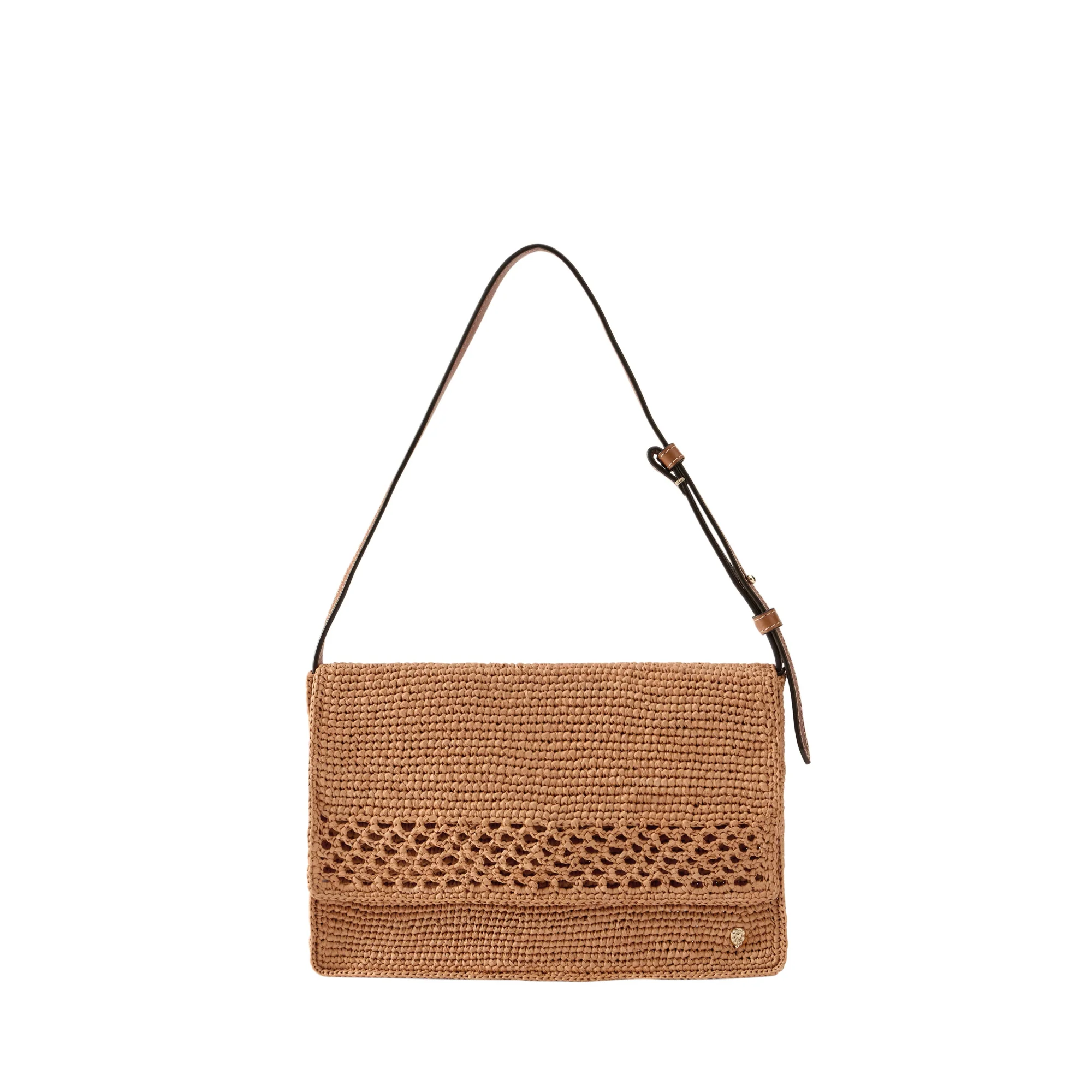 Poppy Raffia Crochet Crossbody