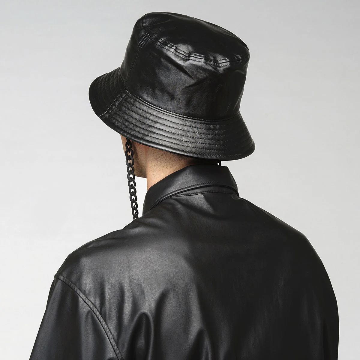 Chain Faux Leather Bucket - Image 4