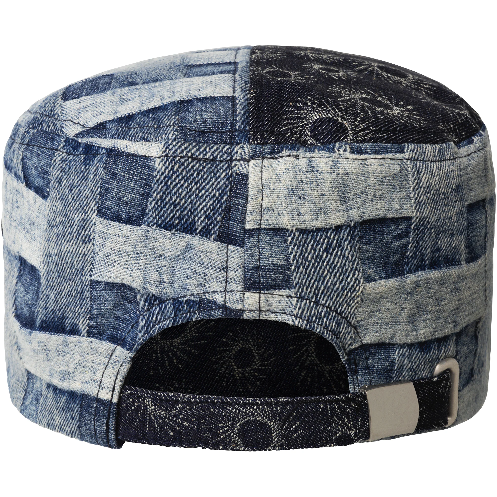 Denim Mashup Army Cap - Image 10