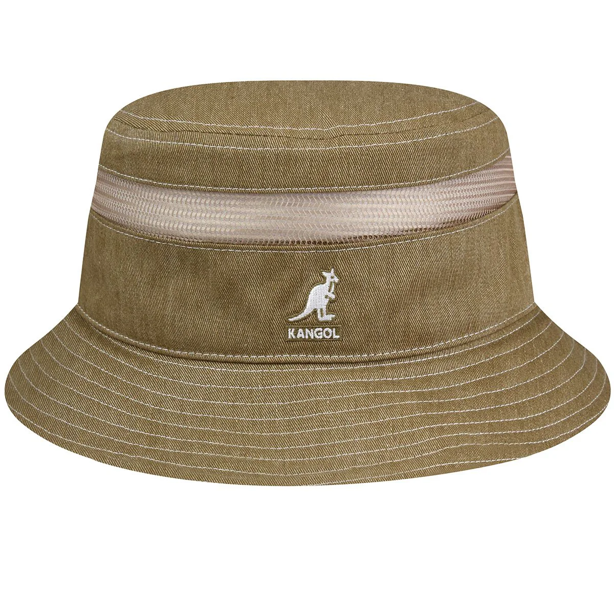 Distressed Cotton Mesh Bucket
