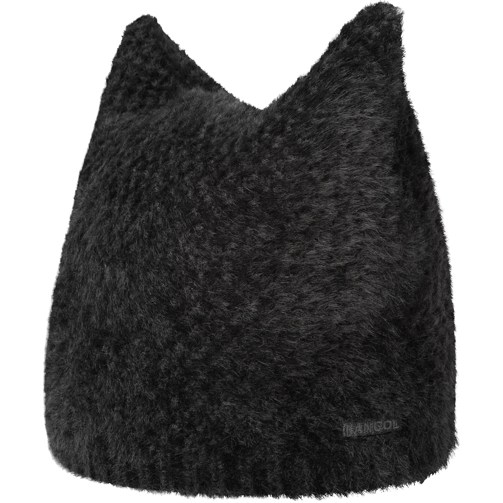 Faux Fur Pointed Beanie - Image 2