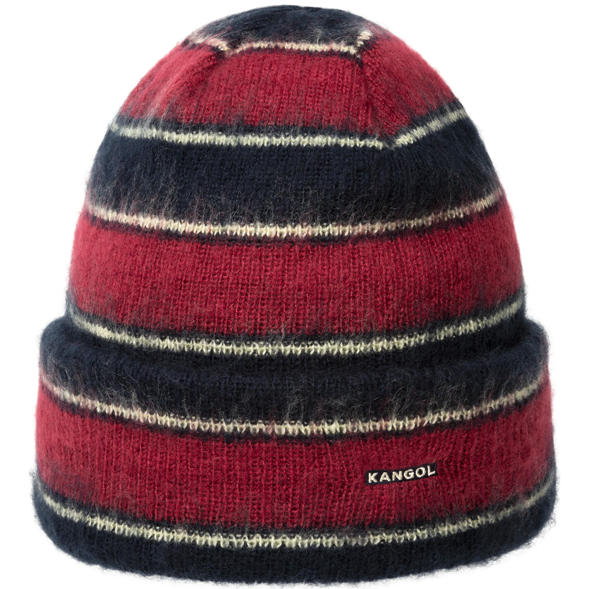Fuzzy Stripe Beanie - Image 6