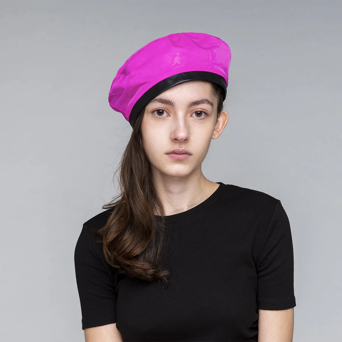 Nylon Plush Reversible Beret - Image 5