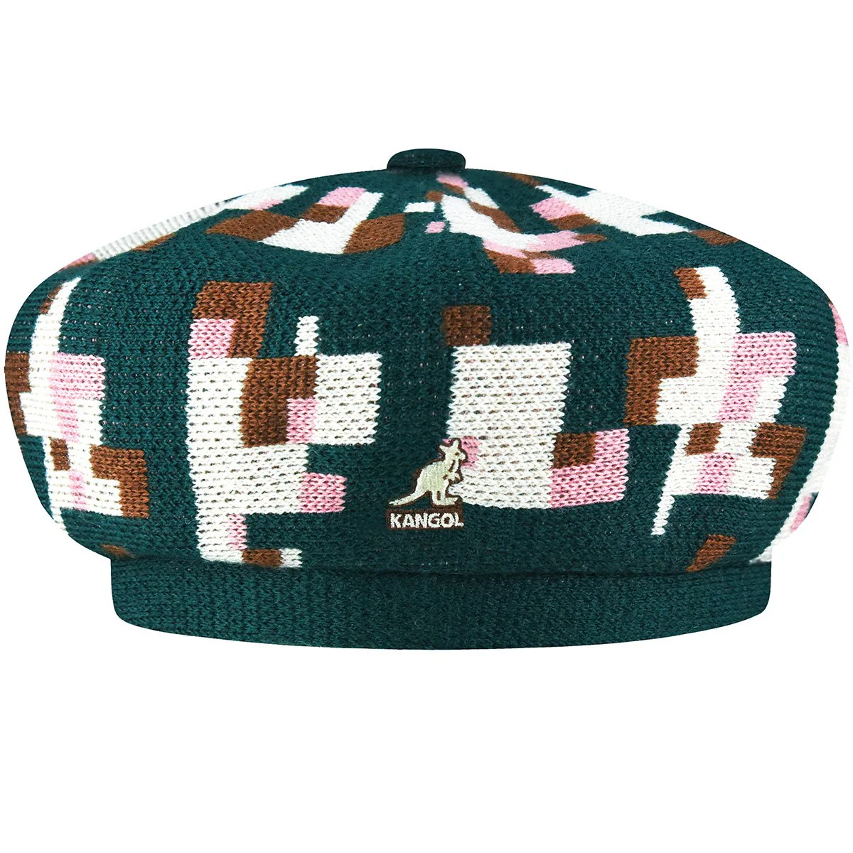 Pixelated Plaid Beret