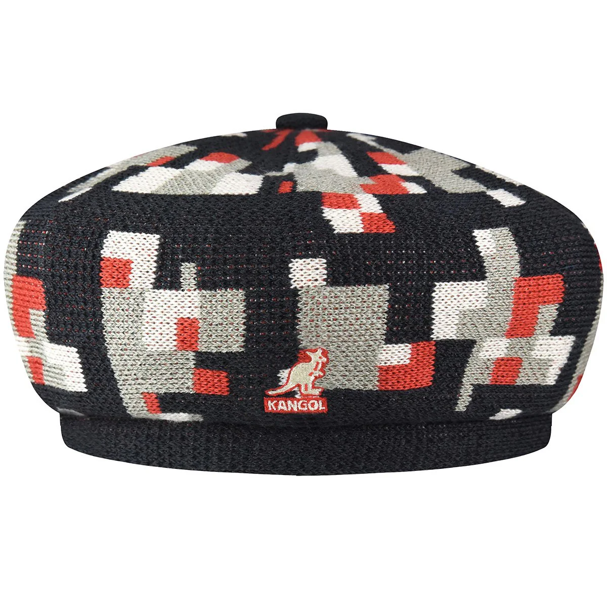 Pixelated Plaid Beret - Image 3