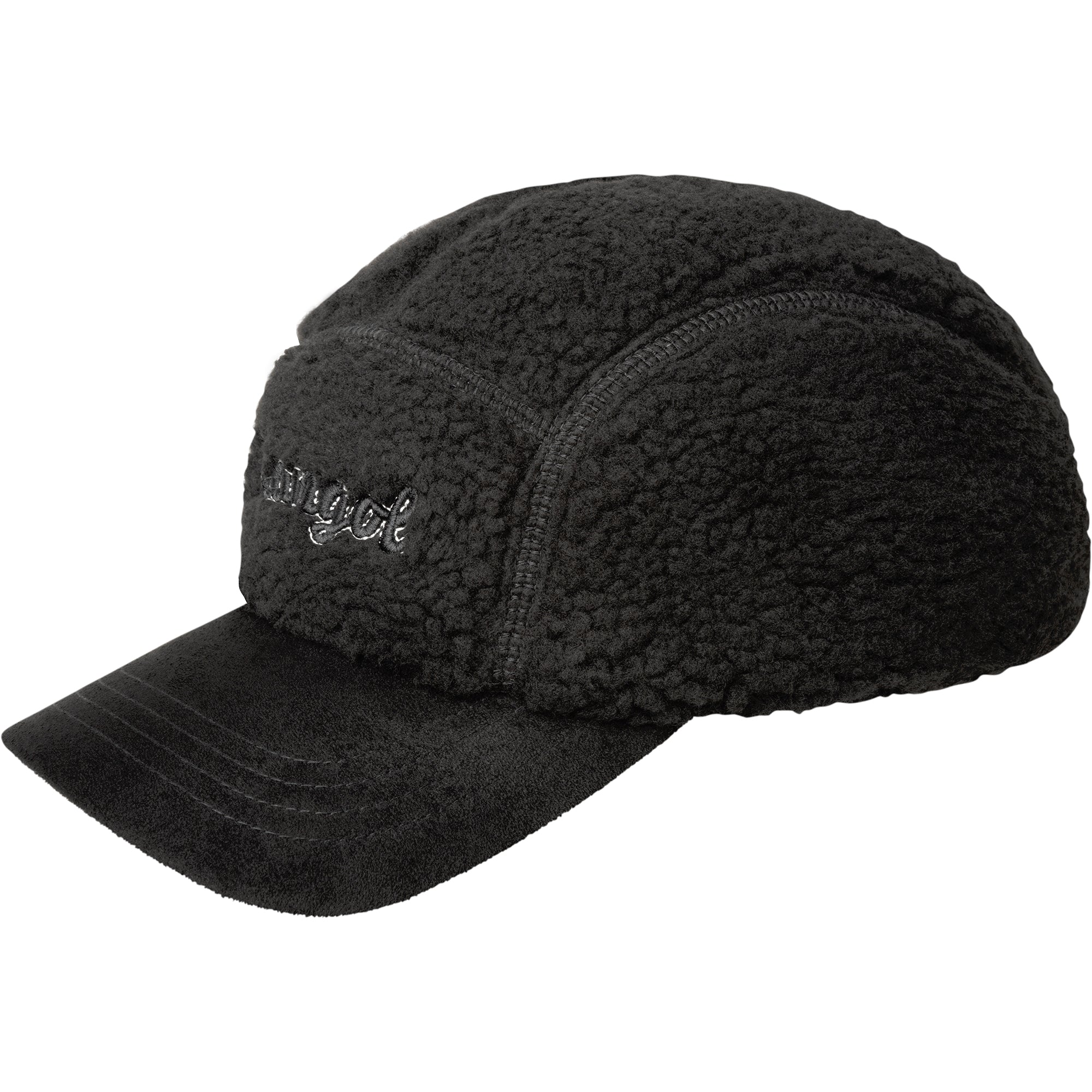 Script Faux Sherpa 5-Panel Baseball - Image 3