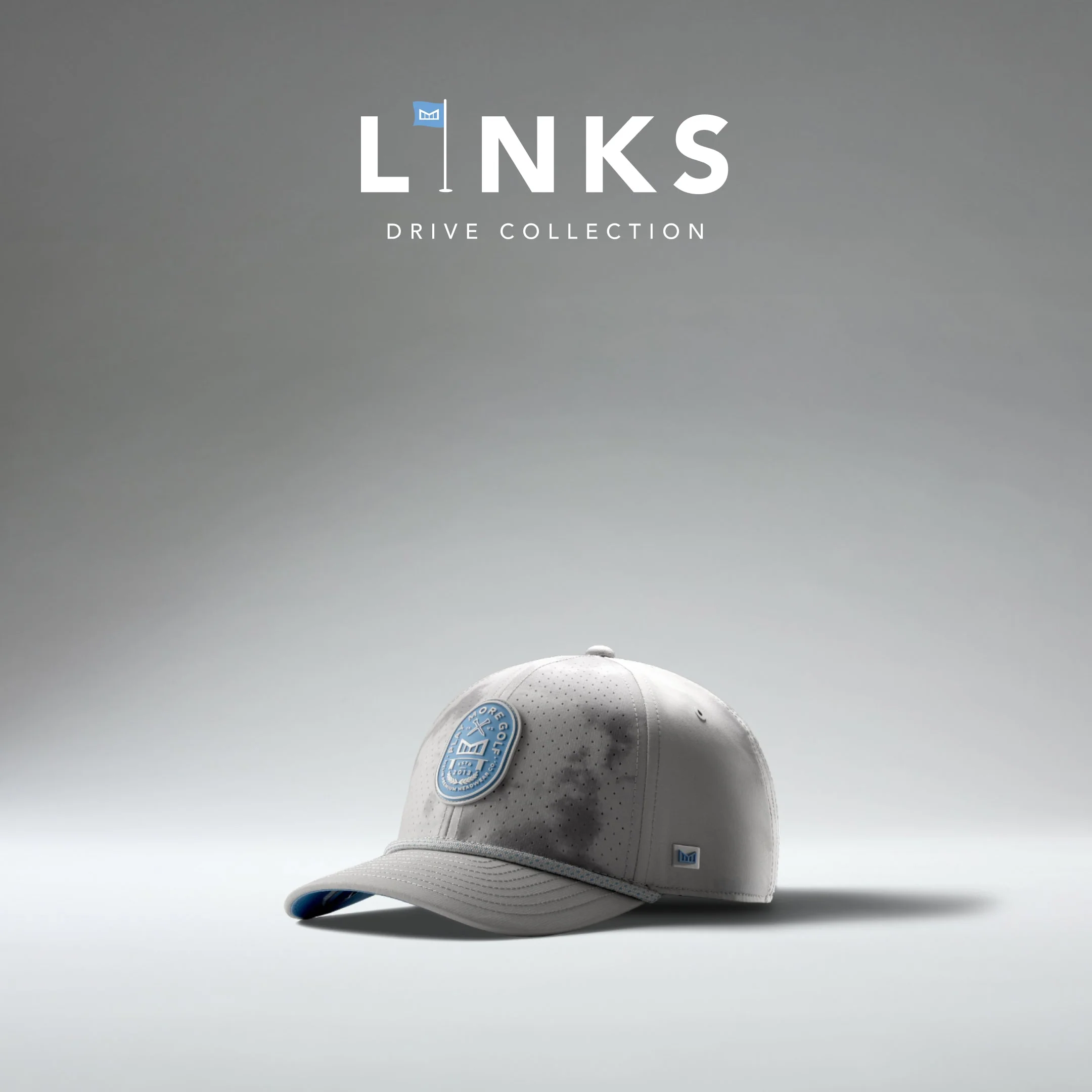 Hydro A-Game Links Drive Baseball Cap - Sky/Light Grey - Image 6