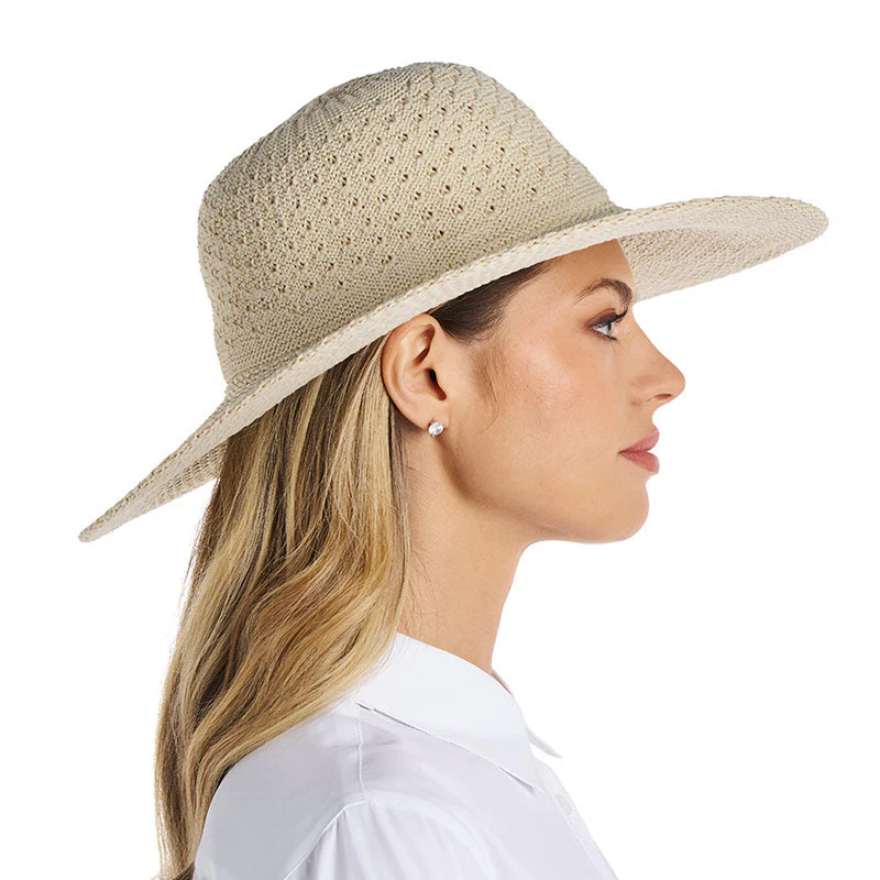 Perla Packable Wide Brim Hat | Natural - Image 4