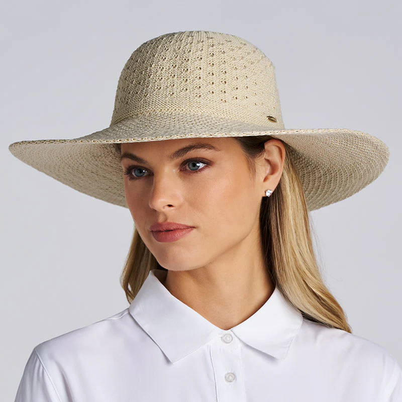 Perla Packable Wide Brim Hat | Natural - Image 7