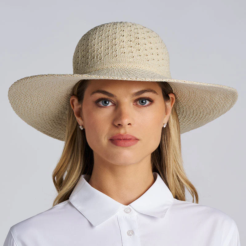Perla Packable Wide Brim Hat | Natural - Image 8