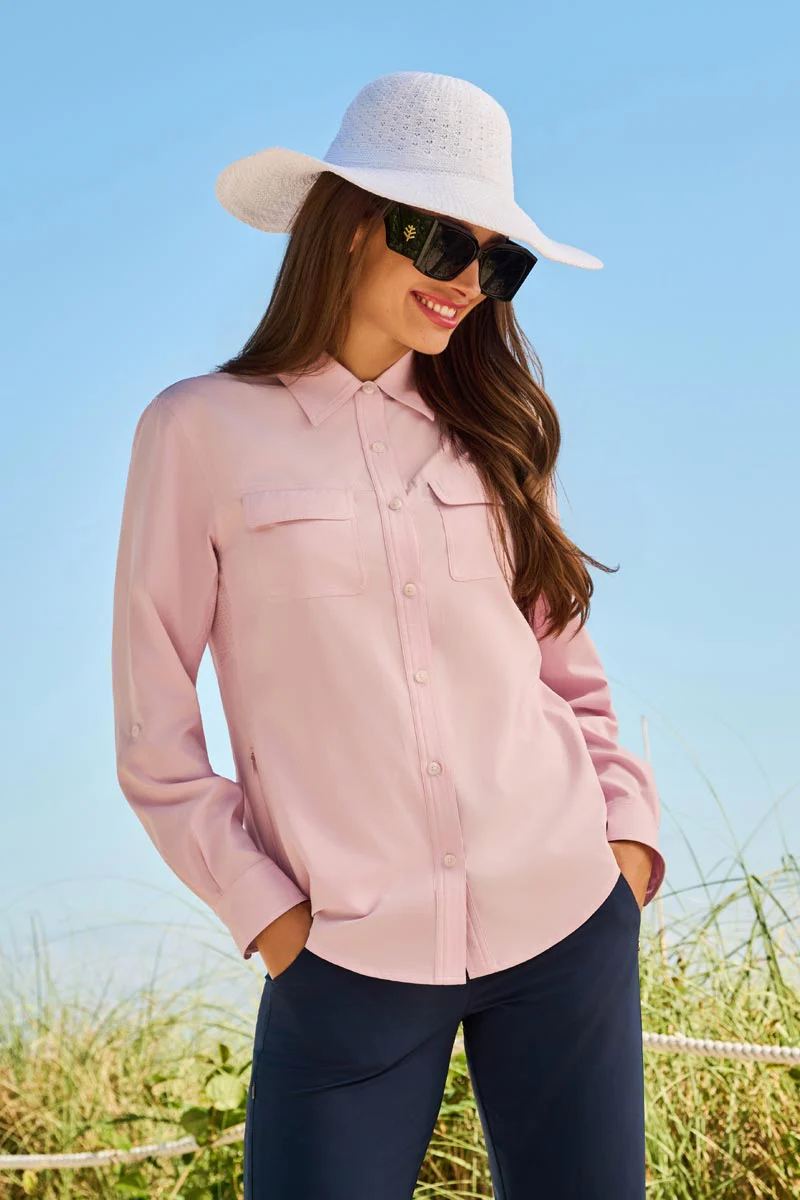 Perla Packable Wide Brim Hat | White - Image 8
