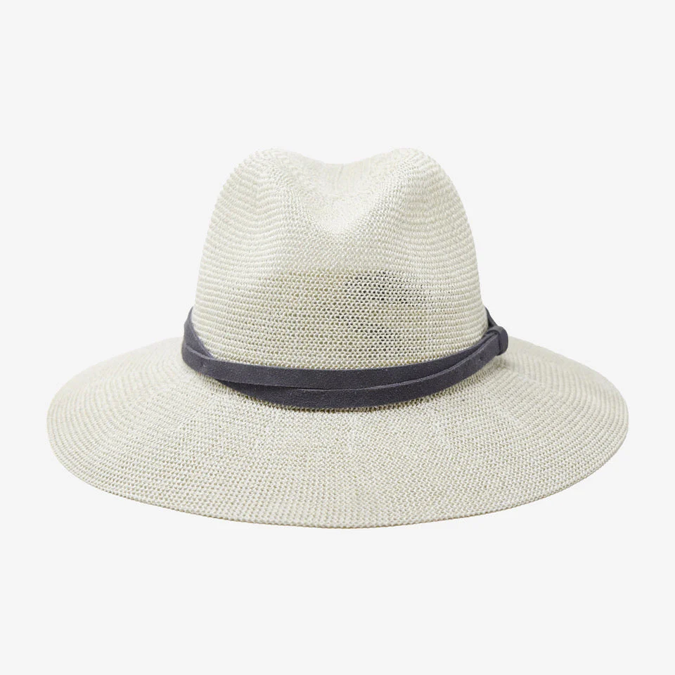 Sedona Straw Panama Fedora | Light Grey - Image 3