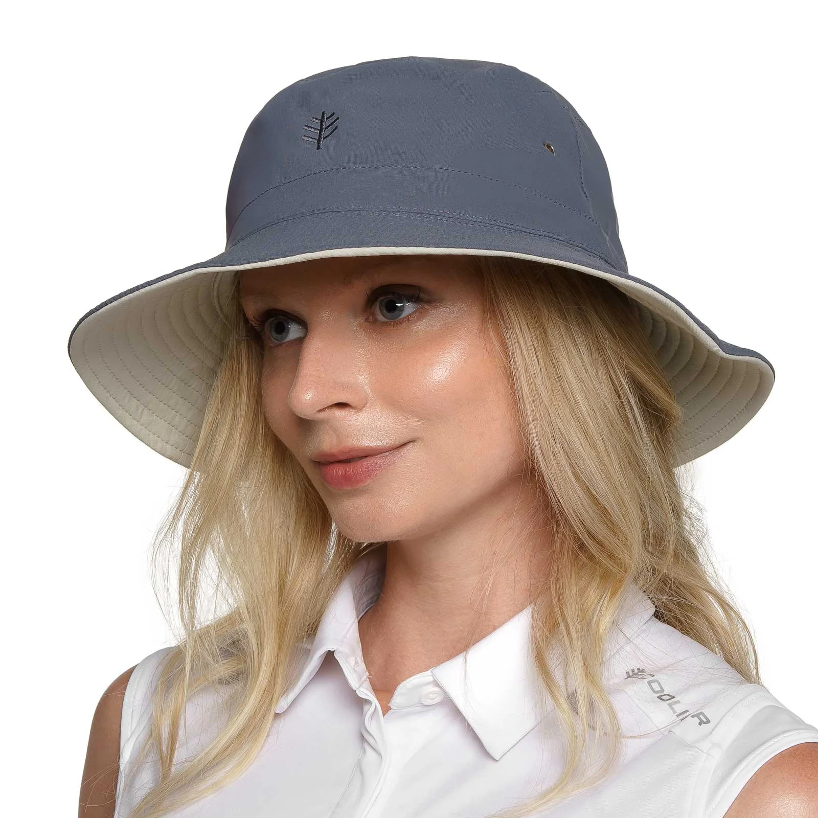 Unisex Landon Reversible Bucket Hat | Stone/Carbon - Image 4