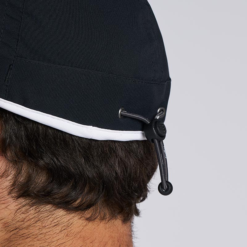 Unisex Lenny Adjustable Sports Cap | Black/White - Image 5