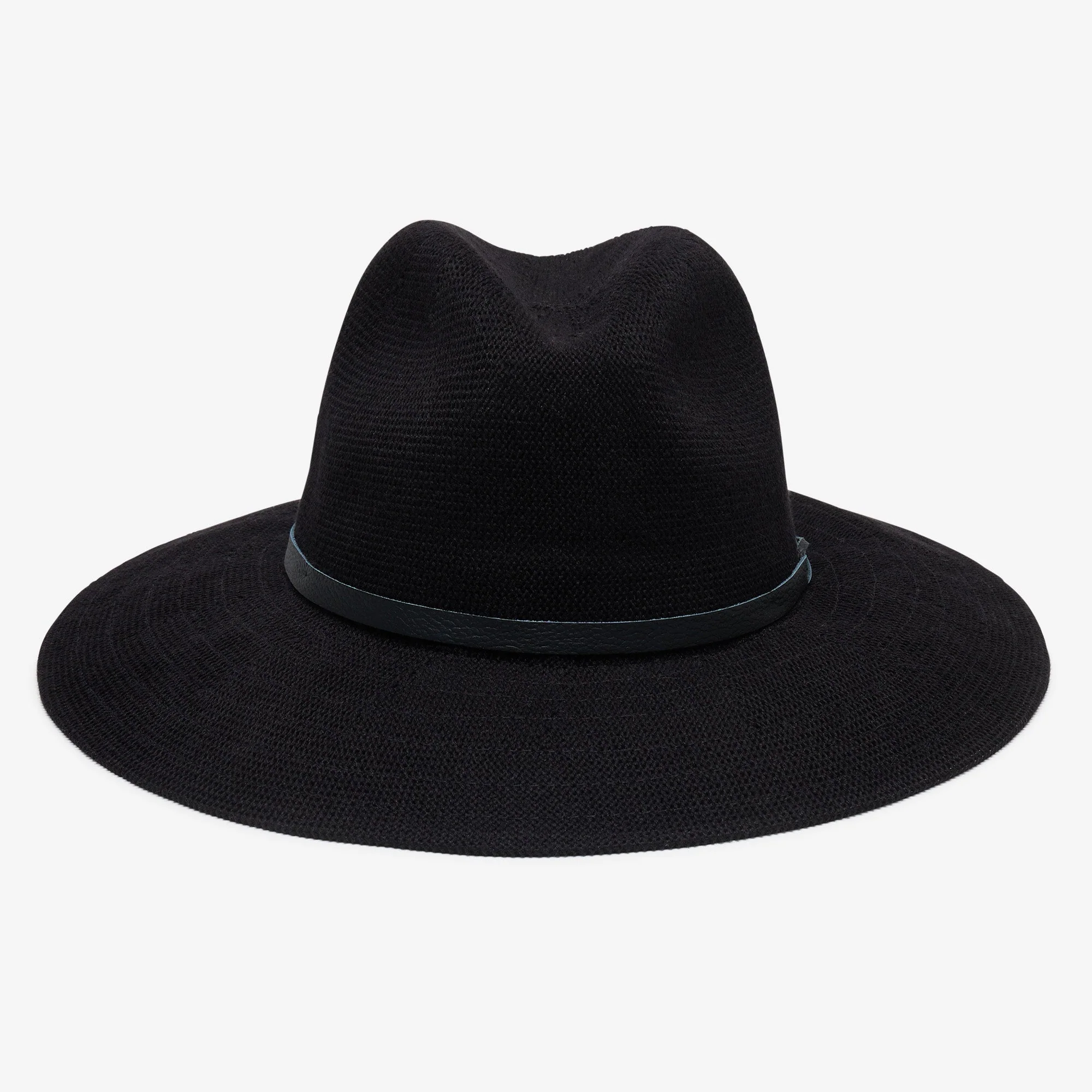Winona Packable Panama Fedora | Black - Image 3