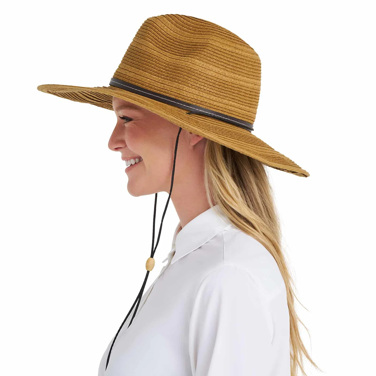 Women's Tempe Hat with Chin Cord | Tan - Image 4